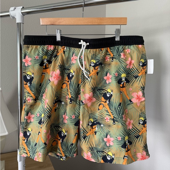 NEW Naruto Men's Board Shorts Size XL - Picture 1 of 6